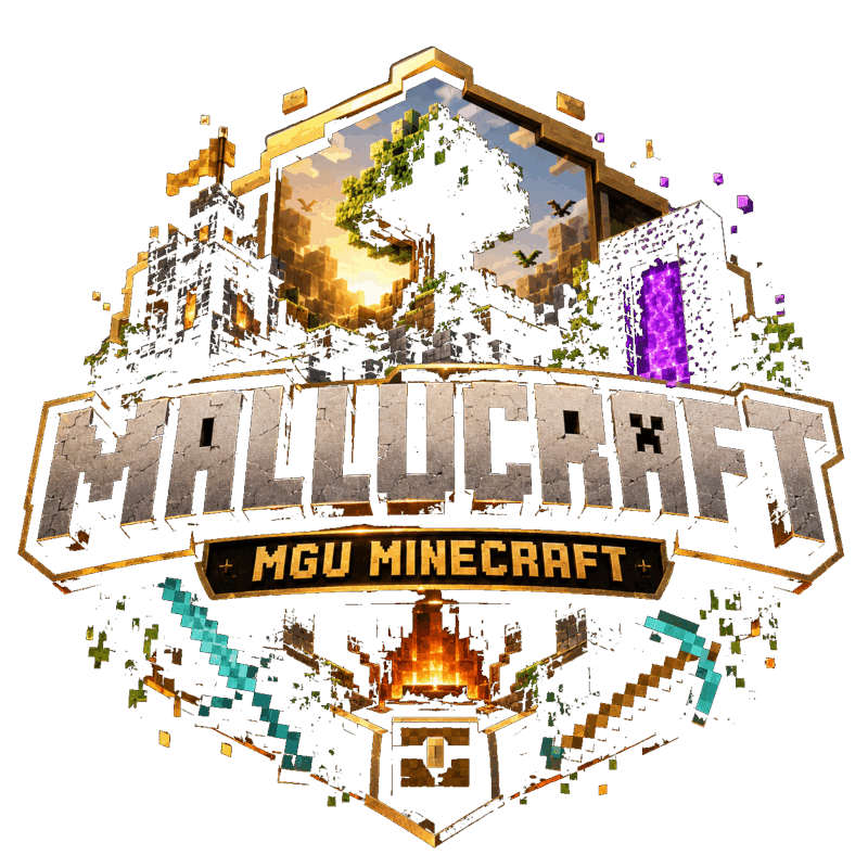 Mallucraft — MGU Minecraft network emblem